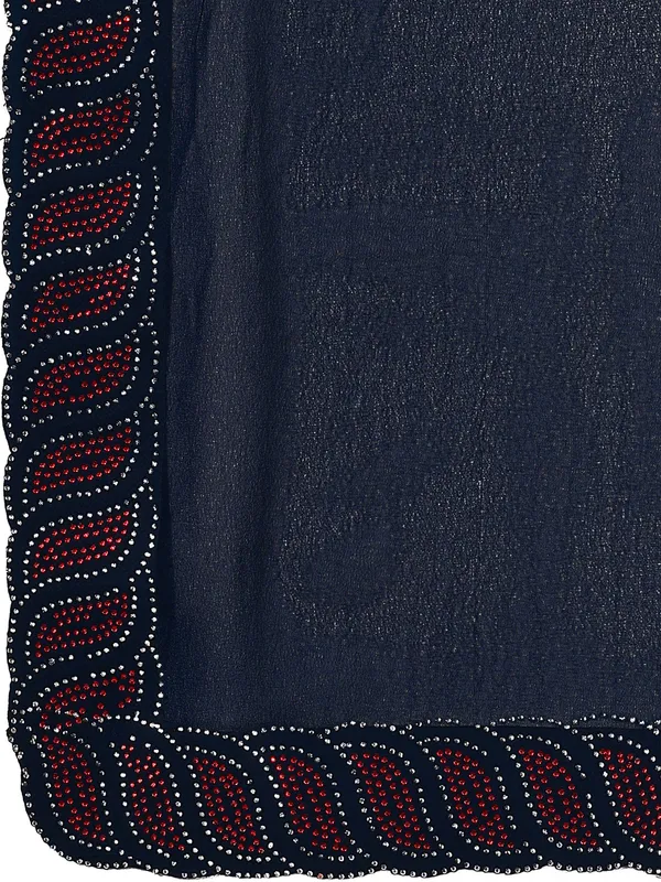 Leelavati_Embellished_Bollywood_Chiffon_Saree_Dark_Blue