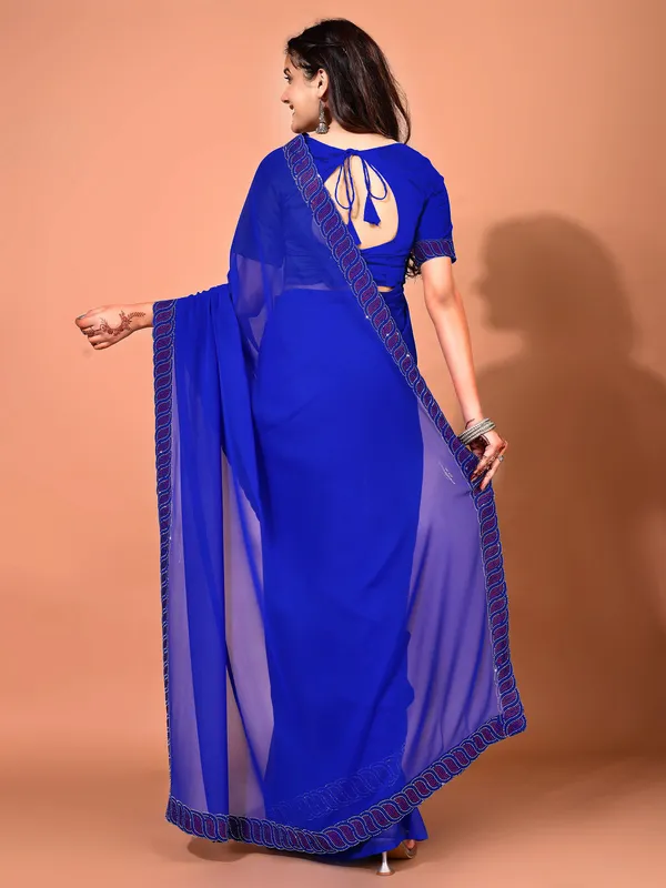Leelavati_Embellished_Bollywood_Chiffon_Saree_Blue