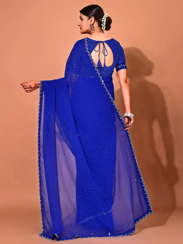 Leelavati_Embellished_Bollywood_Chiffon_Saree_Blue