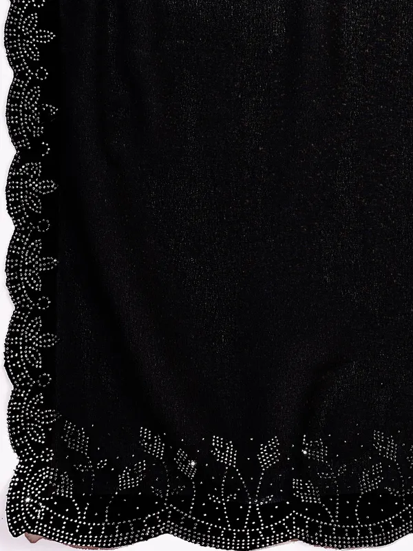 Leelavati_Embellished_Bollywood_Chiffon_Saree_Black