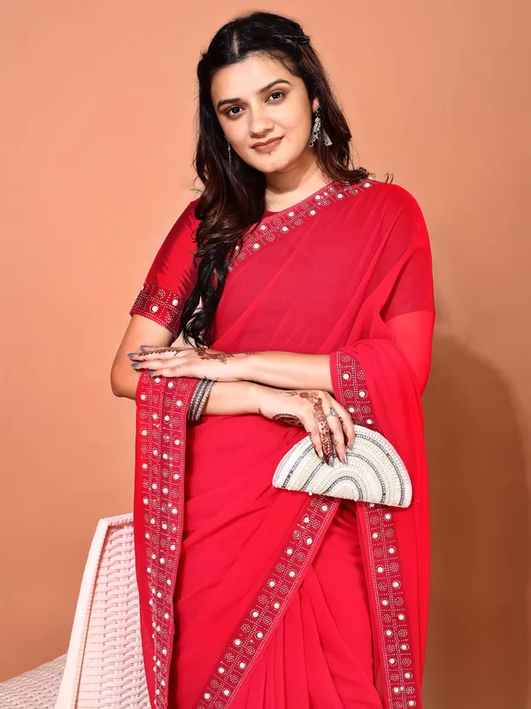 Leelavati_Embellished_Embroidered_Bollywood_Georgette_Saree_Red