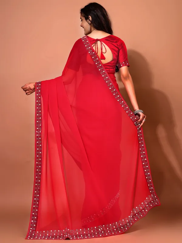 Leelavati_Embellished_Embroidered_Bollywood_Georgette_Saree_Red
