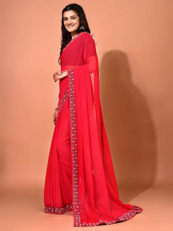 Leelavati_Embellished_Embroidered_Bollywood_Georgette_Saree_Red