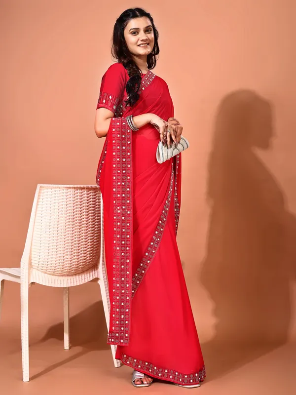 Leelavati_Embellished_Embroidered_Bollywood_Georgette_Saree_Red