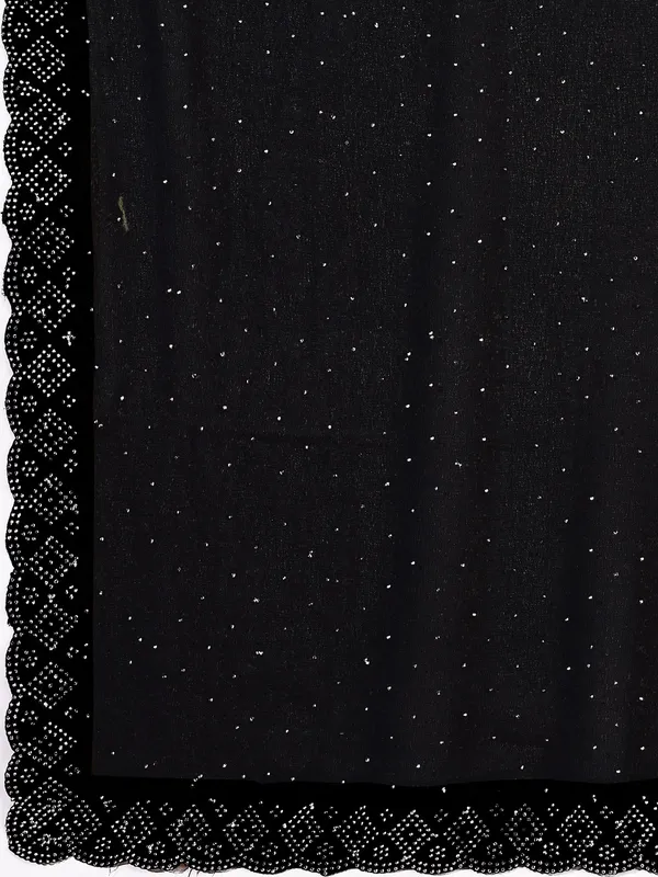 Leelavati_Embellished_Bollywood_Chiffon_Saree_Black