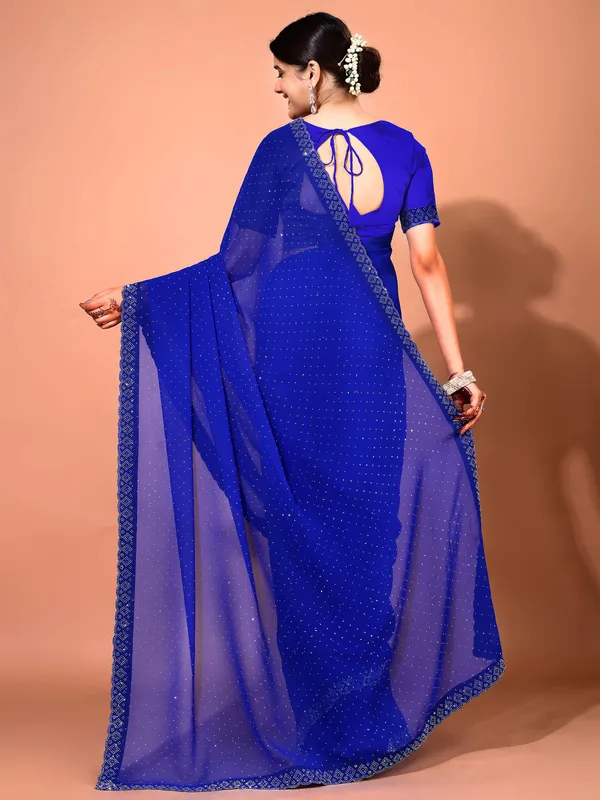 Leelavati_Embellished_Bollywood_Chiffon_Saree_Blue