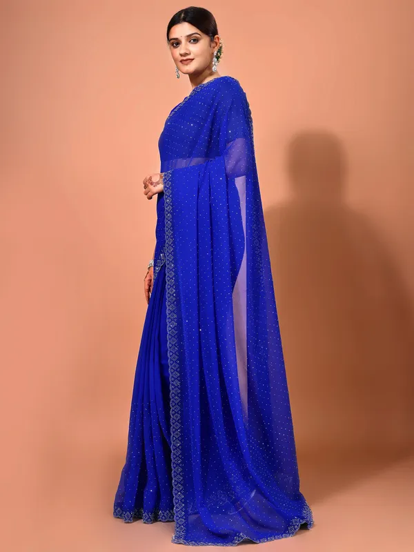 Leelavati_Embellished_Bollywood_Chiffon_Saree_Blue