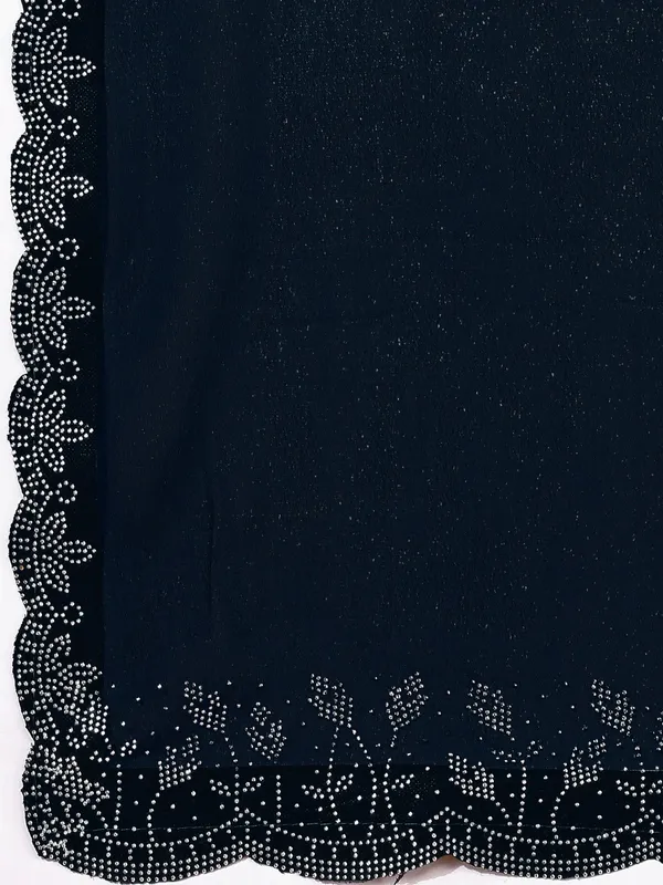 Leelavati_Embellished_Bollywood_Chiffon_Saree_Dark_Blue