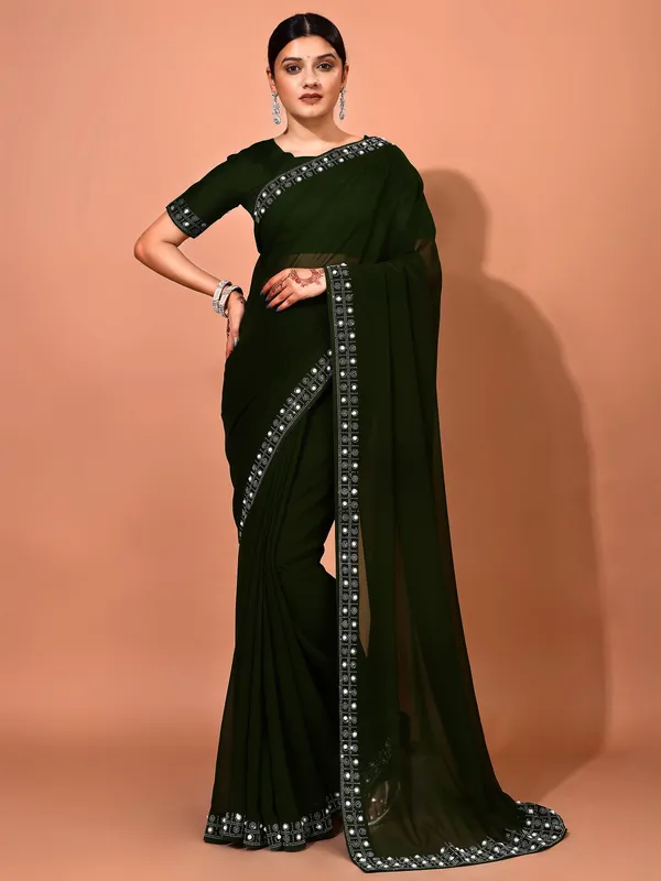 Leelavati_Embellished_Bollywood_Chiffon_Saree_Green