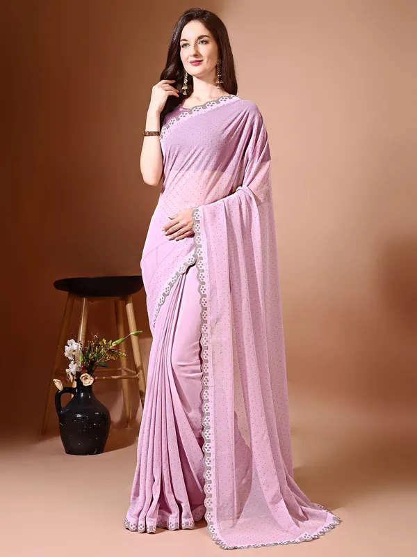 Leelavati_Embellished_Bollywood_Chiffon_Saree_Pink