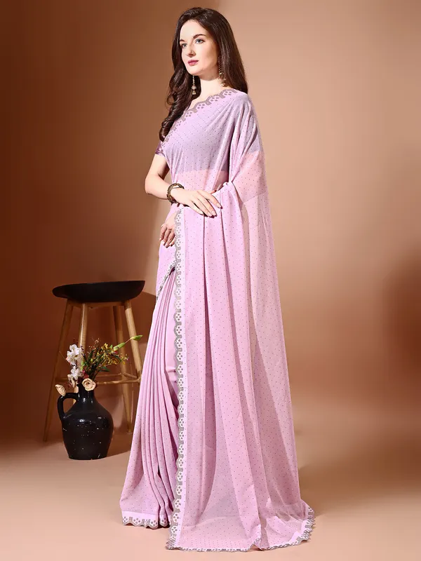 Leelavati_Embellished_Bollywood_Chiffon_Saree_Pink