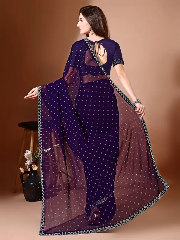 Leelavati_Embellished_Bollywood_Chiffon_Saree_Purple