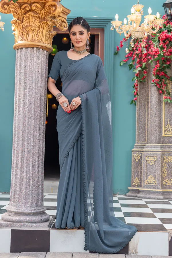 Leelavati_Embellished_Bollywood_Chiffon_Saree_Grey