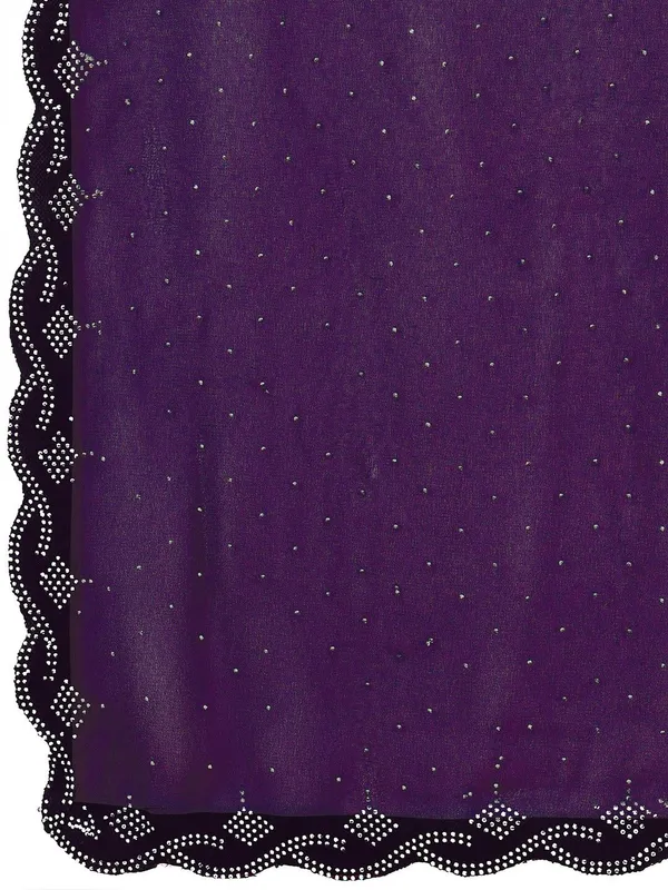 Leelavati_Embellished_Bollywood_Chiffon_Saree_Purple