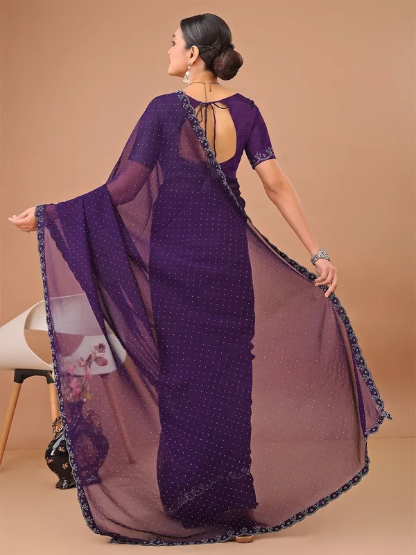 Leelavati_Embellished_Bollywood_Chiffon_Saree_Purple