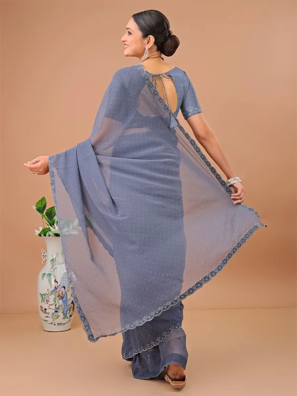 Leelavati_Embellished_Bollywood_Chiffon_Saree_Grey
