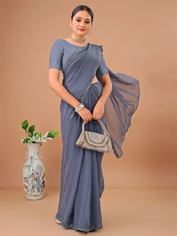 Leelavati_Embellished_Bollywood_Chiffon_Saree_Grey