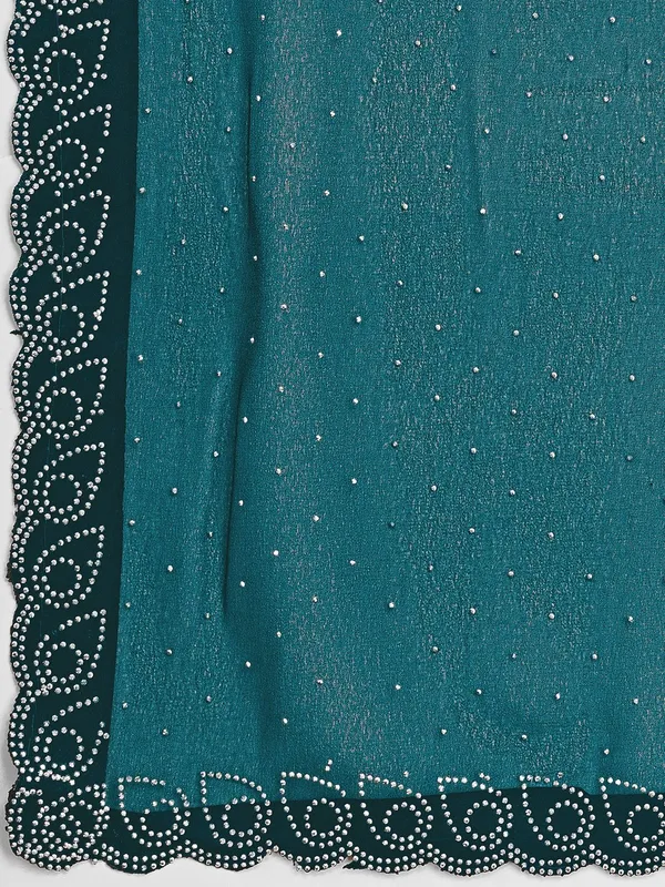 Leelavati_Embellished_Bollywood_Chiffon_Saree_Light_Blue