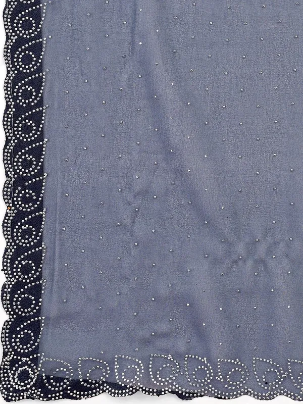 Leelavati_Embellished_Bollywood_Chiffon_Saree_Grey