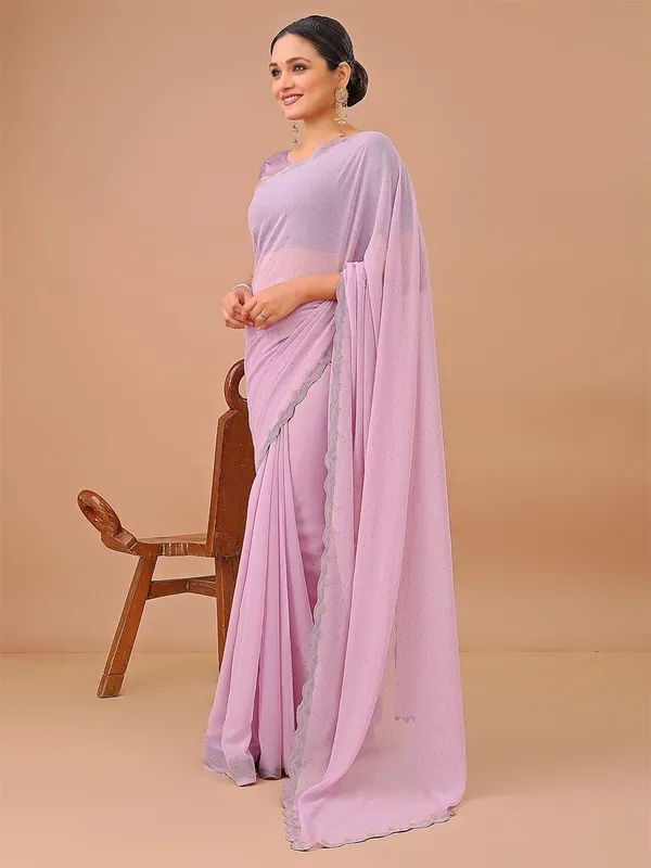 Leelavati_Embellished_Bollywood_Chiffon_Saree_Pink