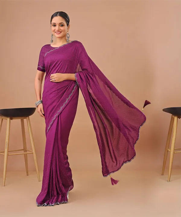 Leelavati_Embellished_Banarasi_Organza_Saree_Purple