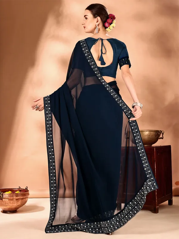 Leelavati_Embellished_Bollywood_Chiffon_Saree_Dark_Blue