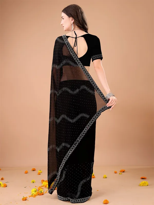 Leelavati_Embroidered_Embellished_Bollywood_Georgette_Saree_Black