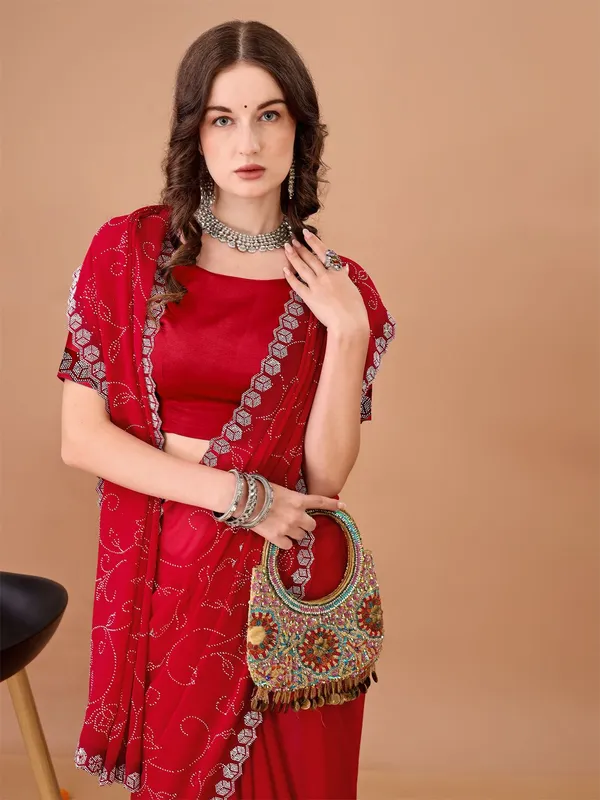 Leelavati_Embroidered_Embellished_Bollywood_Georgette_Saree_Red