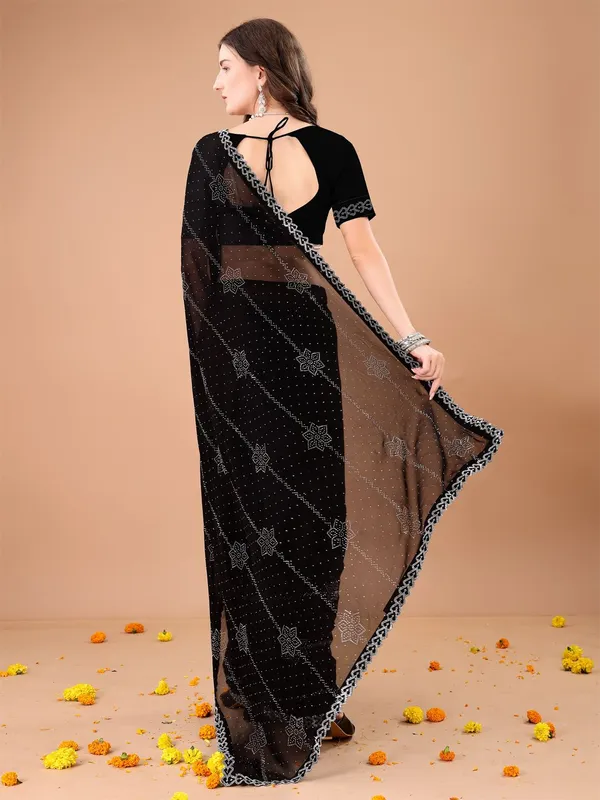 Leelavati_Embroidered_Embellished_Bollywood_Georgette_Saree_Black