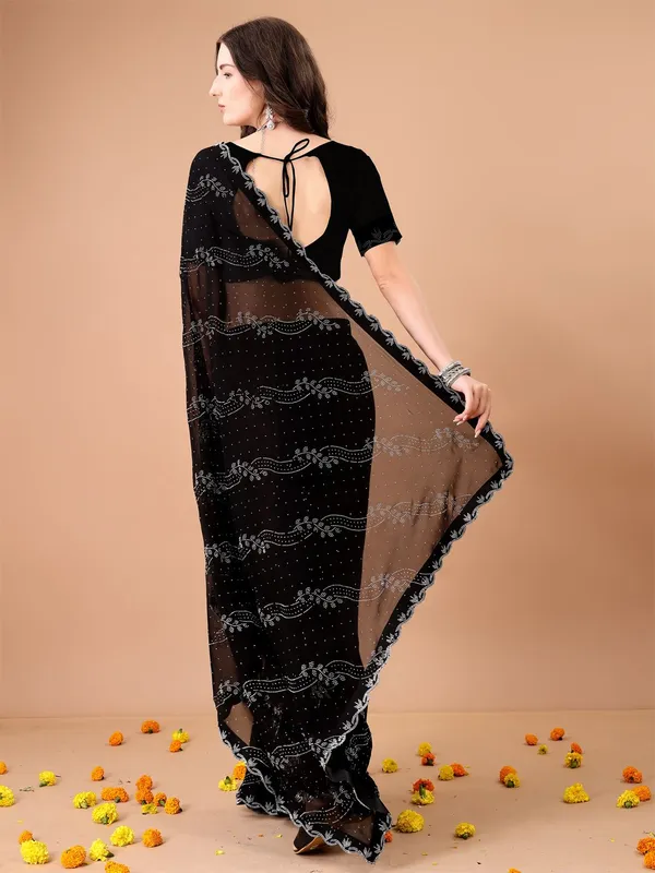 Leelavati_Embroidered_Embellished_Bollywood_Georgette_Saree_Black