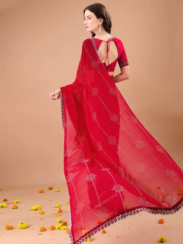 Leelavati_Embroidered_Embellished_Bollywood_Georgette_Saree_Red