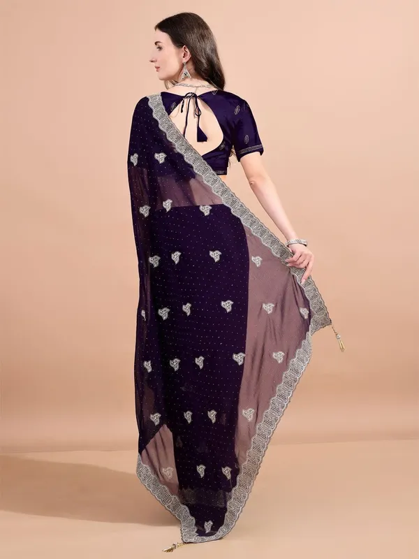 Leelavati_Embroidered_Embellished_Bollywood_Georgette_Saree_Purple