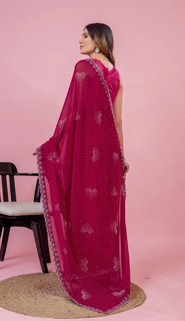 Leelavati_Embroidered_Embellished_Bollywood_Georgette_Saree_Pink