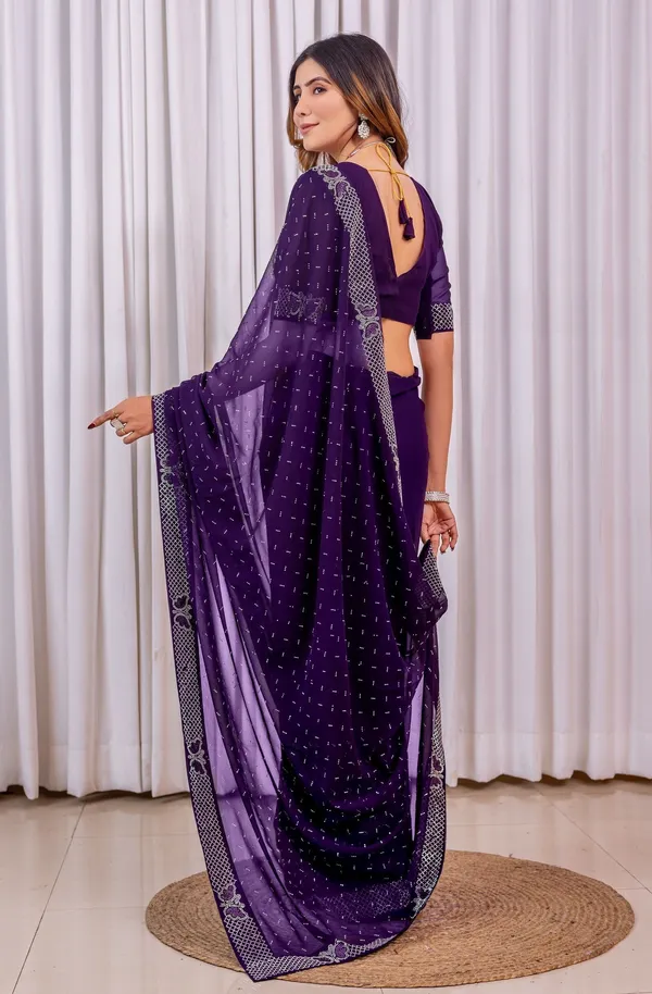Leelavati_Embroidered_Embellished_Bollywood_Georgette_Saree_Purple
