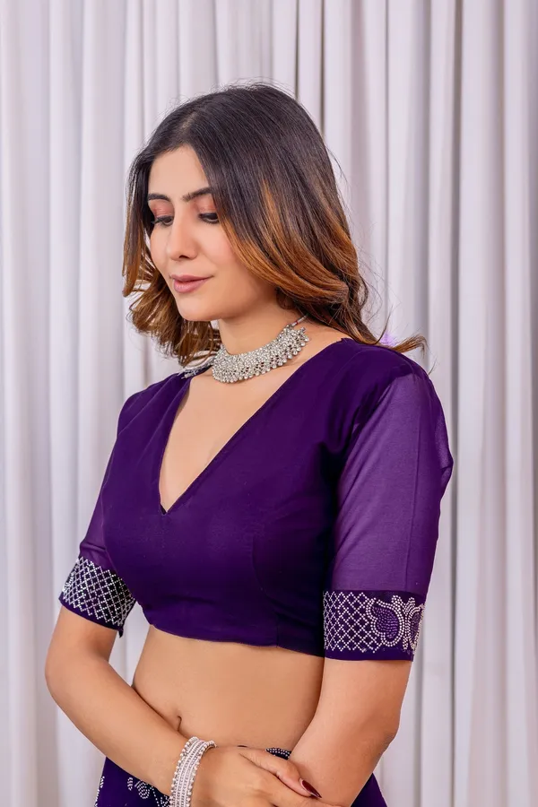 Leelavati_Embroidered_Embellished_Bollywood_Georgette_Saree_Purple