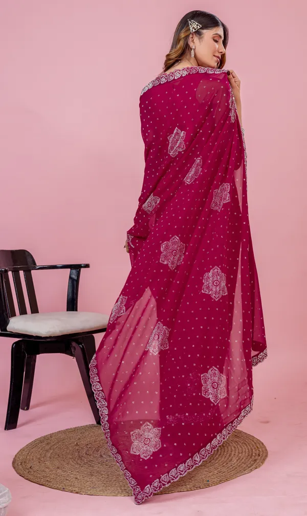 Leelavati_Embroidered_Embellished_Bollywood_Georgette_Saree_Pink
