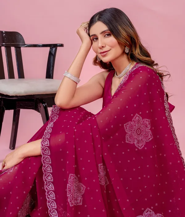 Leelavati_Embroidered_Embellished_Bollywood_Georgette_Saree_Pink
