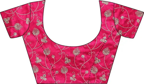 Leelavati_Striped_Embroidered_Bandhani_Georgette_Saree_Pink