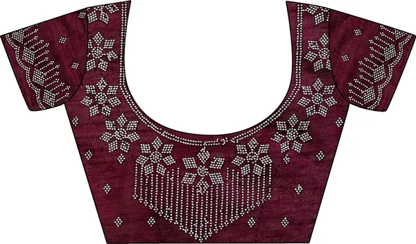 Leelavati_Embroidered_Embellished_Bollywood_Georgette_Saree_Maroon