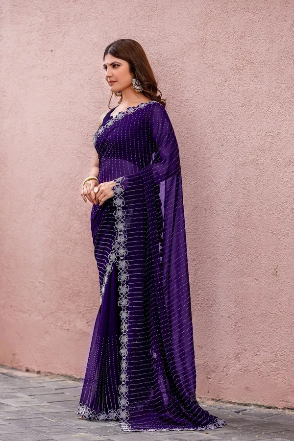 Leelavati_Embroidered_Embellished_Bollywood_Georgette_Saree_Purple