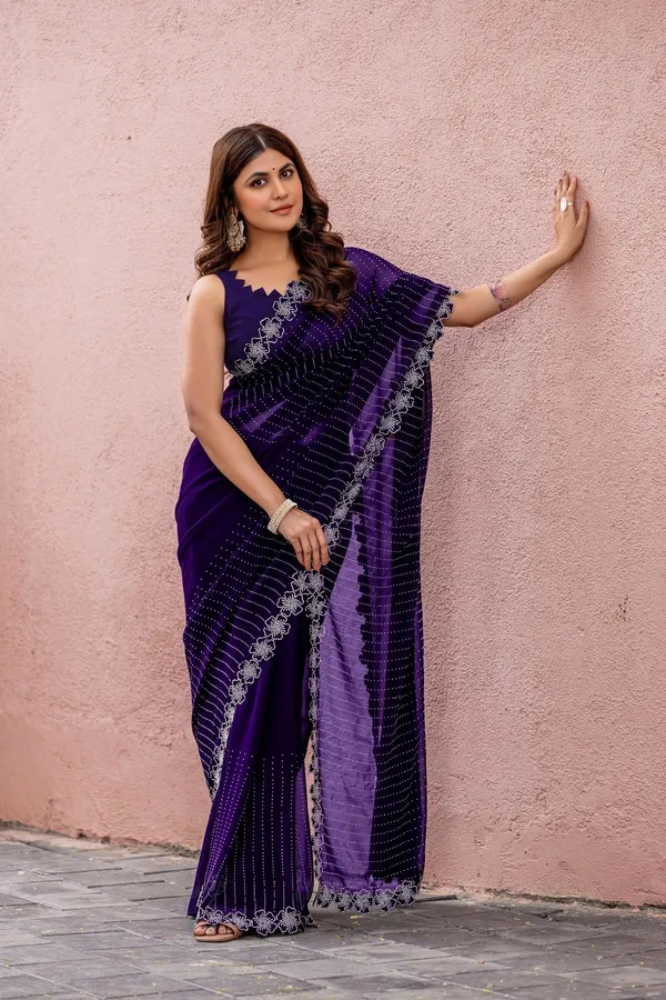 Leelavati_Embroidered_Embellished_Bollywood_Georgette_Saree_Purple