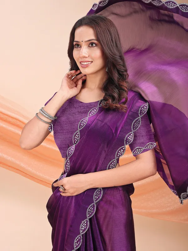 Leelavati_Embellished_Bollywood_Jimmy_Jimmy_Saree_Purple