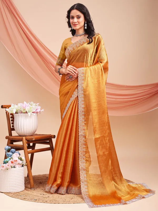 Leelavati_Embellished_Bollywood_Jimmy_Jimmy_Saree_Orange