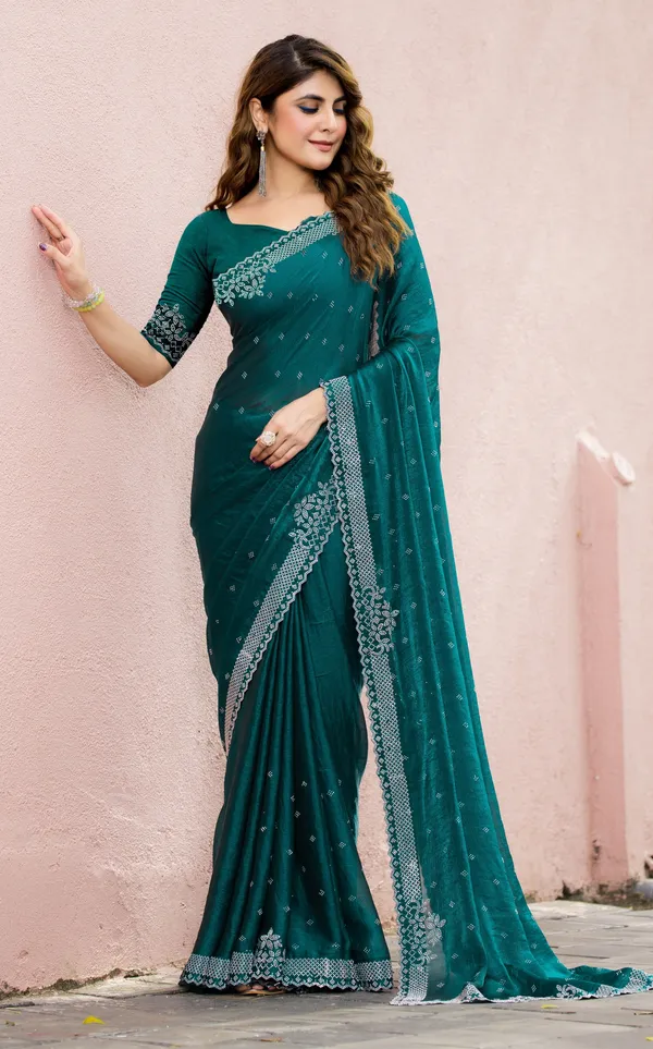 Leelavati_Embroidered_Embellished_Bollywood_Georgette_Saree_Blue
