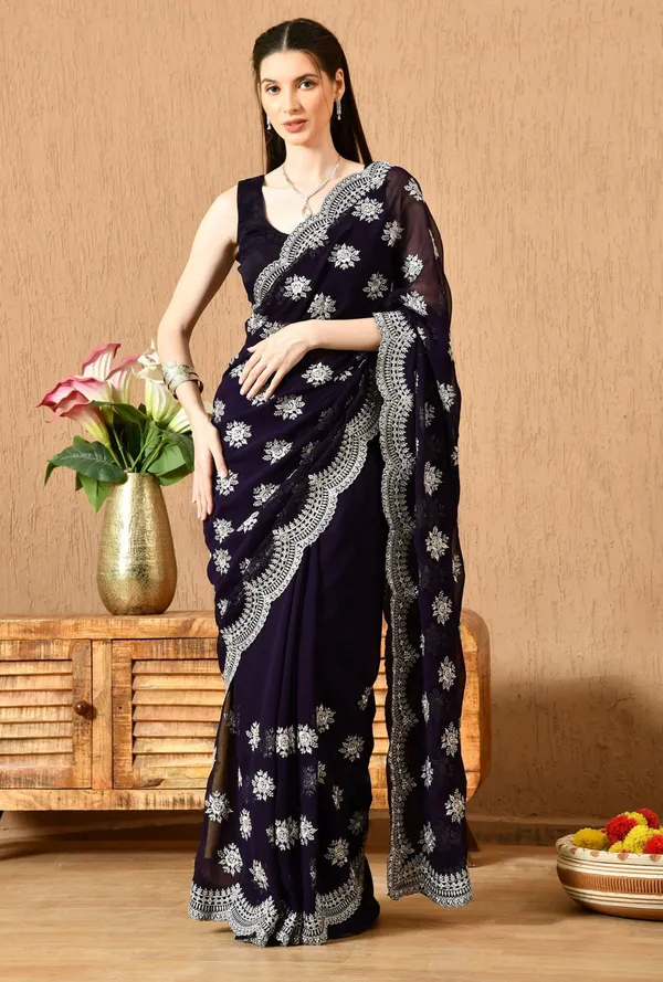 Leelavati_Embroidered_Embellished_Bollywood_Georgette_Saree_Dark_Blue