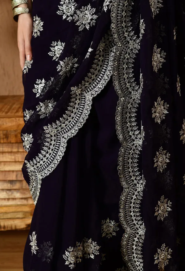 Leelavati_Embroidered_Embellished_Bollywood_Georgette_Saree_Dark_Blue