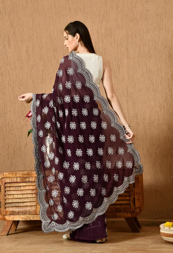 Leelavati_Embroidered_Embellished_Bollywood_Georgette_Saree_Purple