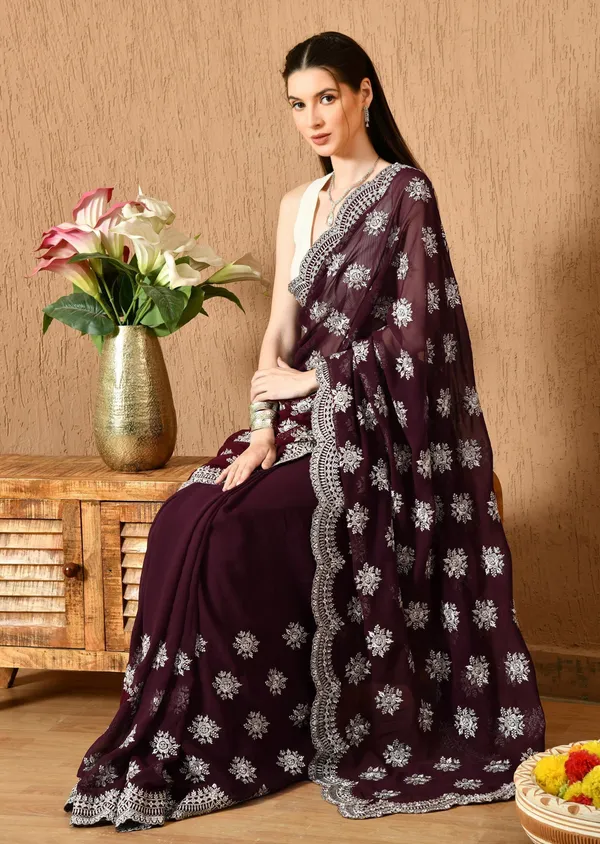 Leelavati_Embroidered_Embellished_Bollywood_Georgette_Saree_Purple