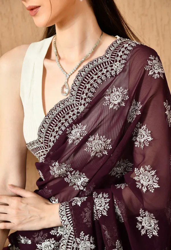 Leelavati_Embroidered_Embellished_Bollywood_Georgette_Saree_Purple