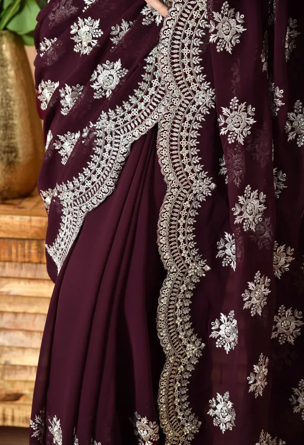 Leelavati_Embroidered_Embellished_Bollywood_Georgette_Saree_Purple